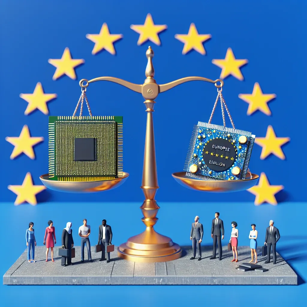 "Infografía sobre la Regulación Europea de IA, destacando los principales cambios para usuarios y empresas en 2023, con gráficos y datos clave."