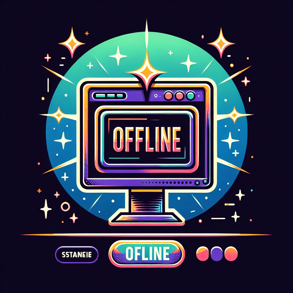 "Pantalla sin conexión personalizada para canal de Twitch, diseñada con gráficos atractivos y texto claro, presentada en la guía completa para crear una experiencia única en transmisiones en vivo."